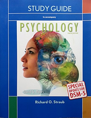 Stock image for Study Guide to Accompany Psychology: Special Update for DSM-5 for sale by SecondSale