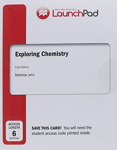 Imagen de archivo de LaunchPad for Johll's Exploring Chemistry (1-Term Access) Johll, Matthew a la venta por Bookseller909