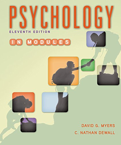 Imagen de archivo de Psychology in Modules a la venta por BooksRun