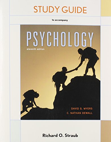 Imagen de archivo de Study Guide for Psychology a la venta por Better World Books: West