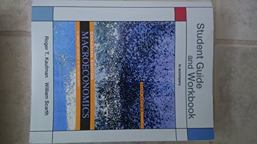 Beispielbild fr Macroeconomics: 5th Canadian Edition - Study Guide and Workbook zum Verkauf von Better World Books