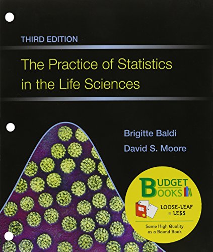 Imagen de archivo de The Practice of Statistics in the Life Sciences (Loose Leaf) & CrunchIt/EESEE Access Card (Budget Books) a la venta por Heisenbooks