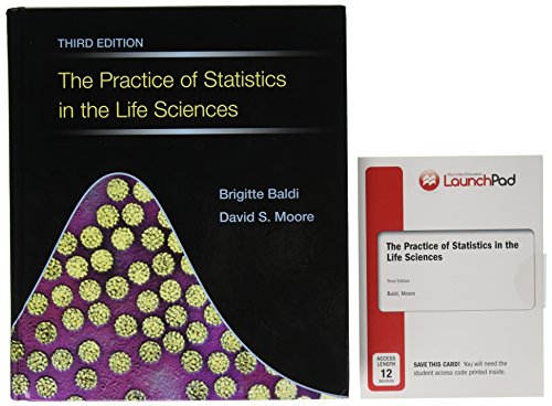 Stock image for The Practice of Statistics in the Life Sciences, CrunchIt/EESEE Access Card, & LaunchPad 12 Month Access Card for sale by Textbooks_Source