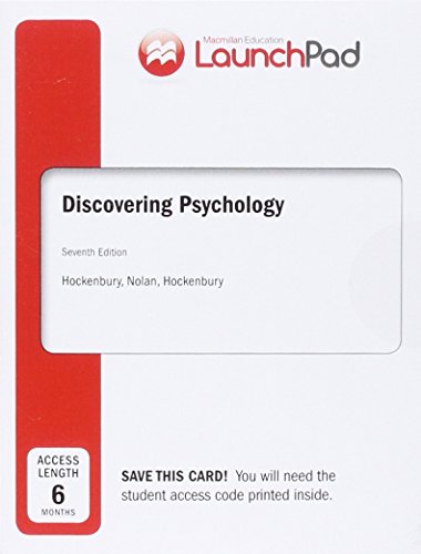 Beispielbild fr LaunchPad for Discovering Psychology (Six Month Access) zum Verkauf von BooksRun