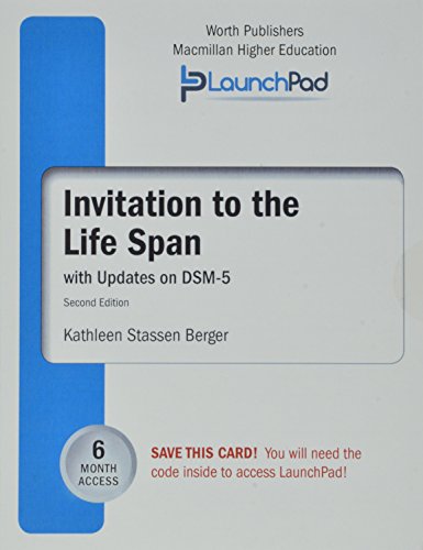 Stock image for LaunchPad for Berger's Invitation to the Life Span with DSM5 Update (Six month access) for sale by SecondSale