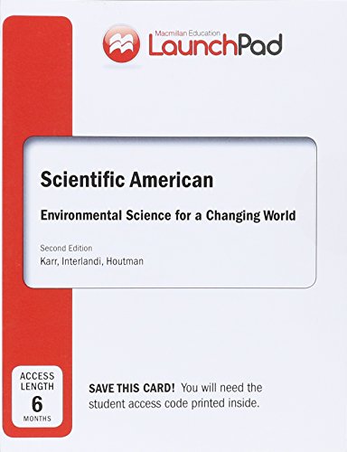 Stock image for LaunchPad for Scientific American Environmental Science for a Changing World (6 Month Access) for sale by Textbooks_Source