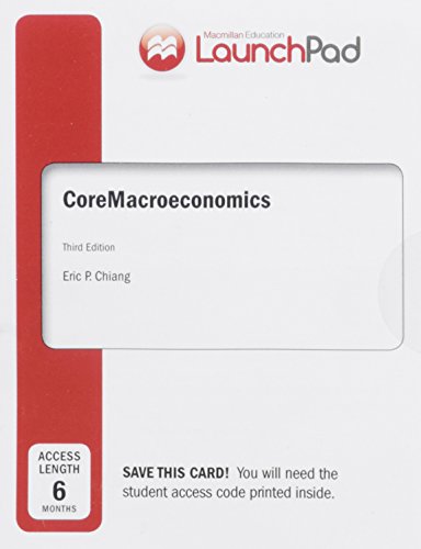 Stock image for LaunchPad for Chiang's Core Macroeconomics (Six Month Access) for sale by Irish Booksellers