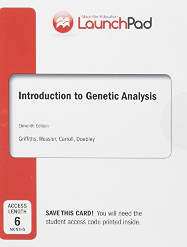 Imagen de archivo de LaunchPad for Griffith's Introduction to Genetic Analysis (1-Term Access) a la venta por PetesCheapBooks