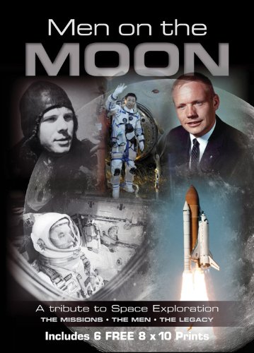 Stock image for Men on the Moon : A Tribute to Space Exploration: the Missions, the Men, the Legacy - Includes 6 FREE 8x10 Prints for sale by Better World Books