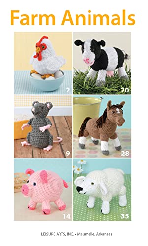 Farm Animals-For Kids of all ages, 6 Easy+ Skill Level Designs to Create Cute Collectibles or Playtime Pals (9781464707360) by Leisure Arts, Inc.