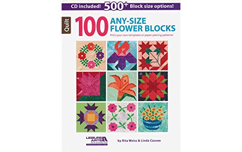 Beispielbild fr 100 Any Size Flower Quilt Blocks + CD zum Verkauf von Wonder Book