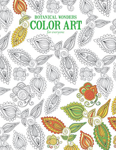 Imagen de archivo de Botanical Wonders: Color Art for Everyone-Featuring 24 Whimsical Plant and Animal Coloring Designs a la venta por FCD Books & More