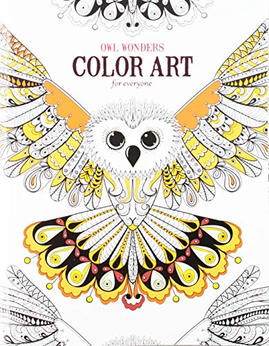 9781464756573: Owl Wonders Color Art for Everyone-24 Adult Coloring Designs featuring Whimsical Owl Drawings in Creative Sizes, Styles and Patterns