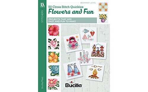 Stock image for 50 Cross Stitch Quickies Flowers | Cross Stitch | Leisure Arts (6961) for sale by Goodbookscafe