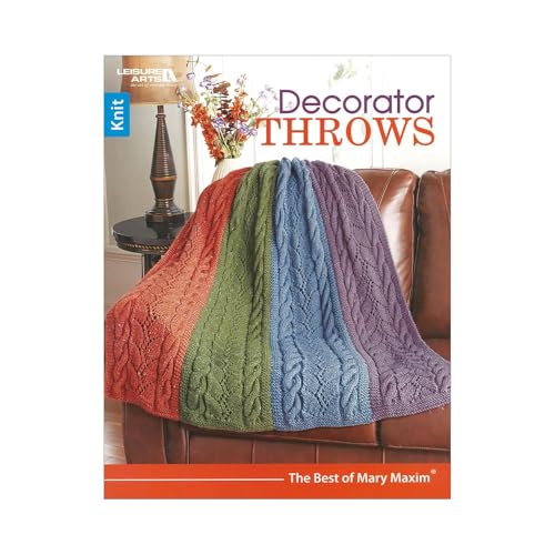 Imagen de archivo de Decorator Throws | Knitting | Leisure Arts (7112) (Best of Mary Maxim) a la venta por Better World Books