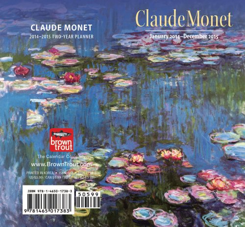 Imagen de archivo de Claude Monet 2014 Two Year Pocket Planner a la venta por Revaluation Books