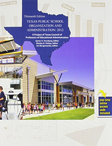 Stock image for Texas Public School Organization and Administration: 2012 for sale by HPB-Red