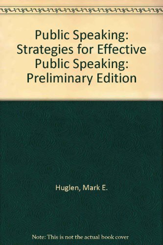 Stock image for Public Speaking: Strategies for Effective Public Speaking for sale by HPB-Ruby