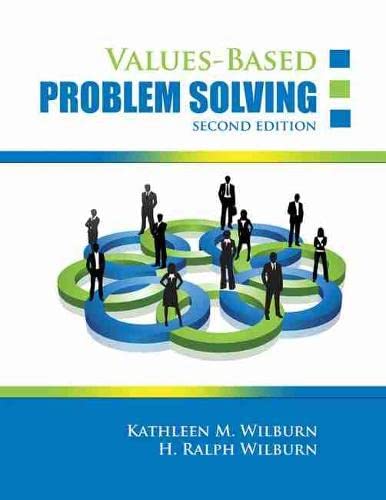 Stock image for Values-Based Problem Solving for sale by HPB-Red