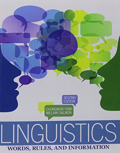 9781465212252: Linguistics Words Rules Info: Words, Rules and Information