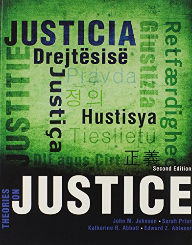 Imagen de archivo de Theories on Justice a la venta por SecondSale