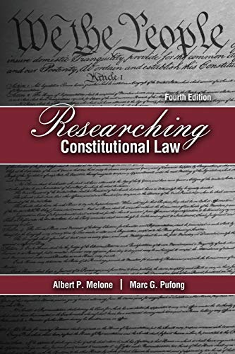 Beispielbild fr Researching Constitutional Law zum Verkauf von Better World Books