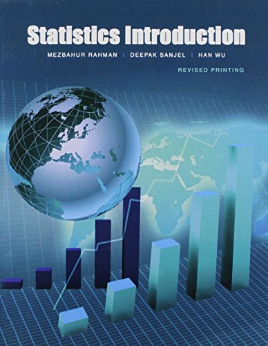 Stock image for Statistics Introduction for sale by Irish Booksellers
