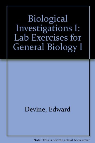 9781465222541: Biological Investigations I: Lab Exercises for General Biology I