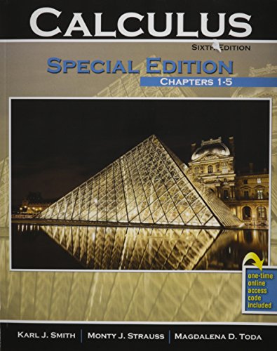 Beispielbild fr Calculus: Special Edition: Chapters 1-5 zum Verkauf von Better World Books