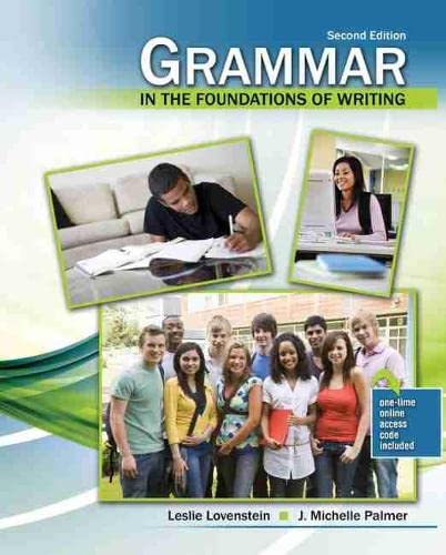 Stock image for Grammar in the Foundations of Writing for sale by BooksRun