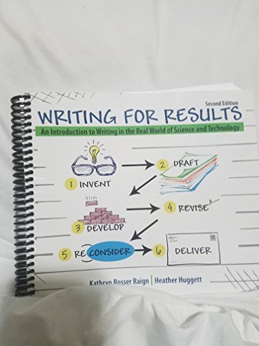 Beispielbild fr Writing for Results: An Introduction to Writing in the Real World of Science and Technology 2nd Edition zum Verkauf von Campus Bookstore