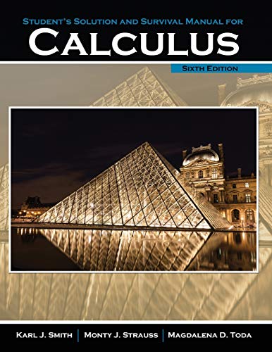 Beispielbild fr Calculus Student Solution and Survival Manual zum Verkauf von SecondSale