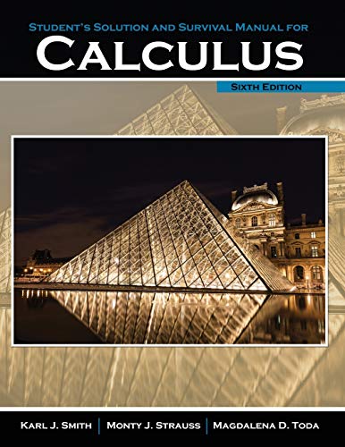 Stock image for Calculus Student Solution and Survival Manual for sale by SecondSale