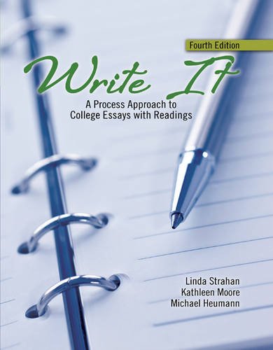Imagen de archivo de Write It : A Process Approach to College Essays with Readings a la venta por Better World Books: West