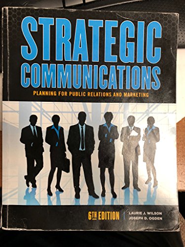Stock image for Strategic Communications Planning for Effective Public Relations and Marketing