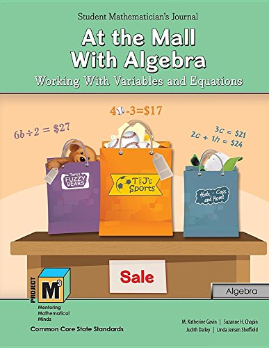 Imagen de archivo de Project M3: Level 4-5: At the Mall With Algebra: Working With Variables and Equations Student Mathematician's Journal a la venta por SecondSale