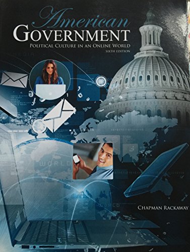 Stock image for American Government: Political Culture in an Online World - Text for sale by ThriftBooks-Atlanta