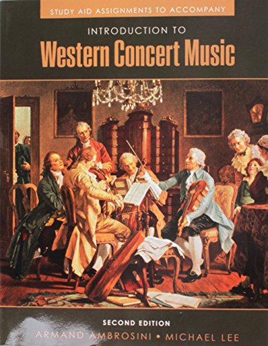 Stock image for Introduction to Western Concert Music-Study Aid for sale by Half Price Books Inc.