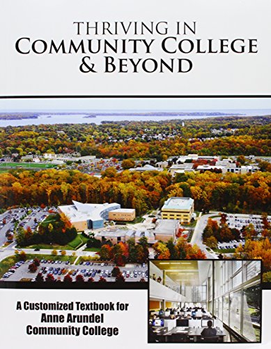 Beispielbild fr Thriving in Community College & Beyond zum Verkauf von BookHolders