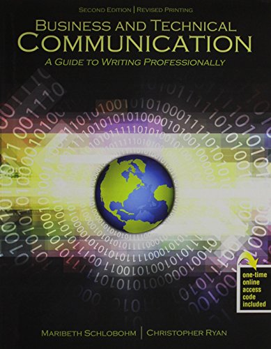 Imagen de archivo de Business and Technical Communication: A Guide to Writing Professionally a la venta por HPB-Red