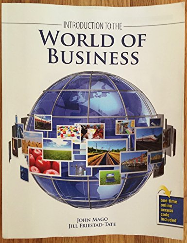 Imagen de archivo de INTRODUCTION TO THE WORLD OF BUSINESS a la venta por Once Upon A Time Books