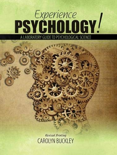 Beispielbild fr Experience Psychology! A Laboratory Guide to Psychological Science zum Verkauf von BooksRun
