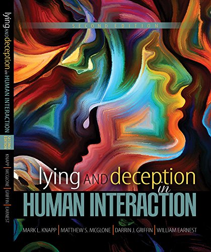 Imagen de archivo de Lying and Deception in Human Interaction a la venta por HPB-Red