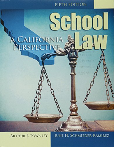 Beispielbild fr School Law: A California Perspective zum Verkauf von GoldenWavesOfBooks