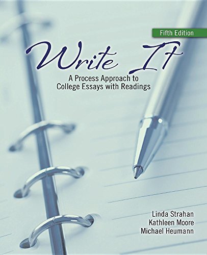 9781465293244: Write It: A Process Approach to College Essays with Readings