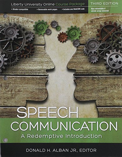 9781465296542: Speech Communication: A Redemptive Introduction: Liberty University Online Course Package