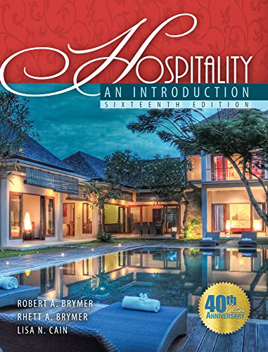 Beispielbild fr Hospitality: An Introduction zum Verkauf von Better World Books