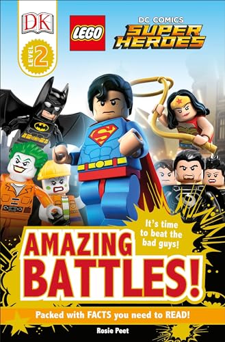 Imagen de archivo de DK Readers L2: LEGO DC Comics Super Heroes: Amazing Battles!: It's Time to Beat the Bad Guys! (DK Readers Level 2) a la venta por Goodwill Southern California