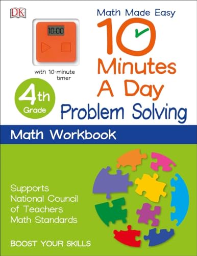 Imagen de archivo de 10 Minutes a Day: Problem Solving, Fourth Grade: Supports National Council of Teachers Math Standards a la venta por BookShop4U