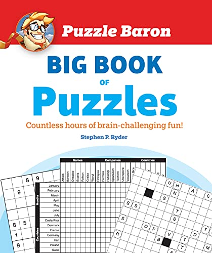 Imagen de archivo de Puzzle Barons Big Book of Puzzles: Countless Hours of Brain-Challenging Fun! a la venta por Goodwill of Colorado